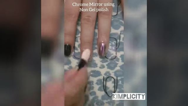Chrome Mirror using Non Gel polish- Bobbie is a brand in PH only (old video) смотреть онлайн