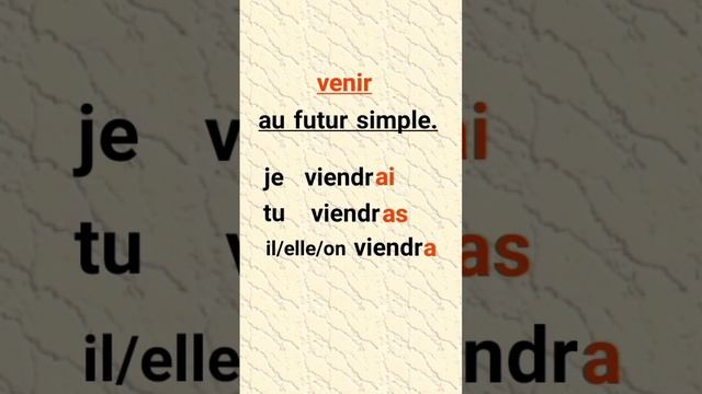 venir au futur simple смотреть онлайн