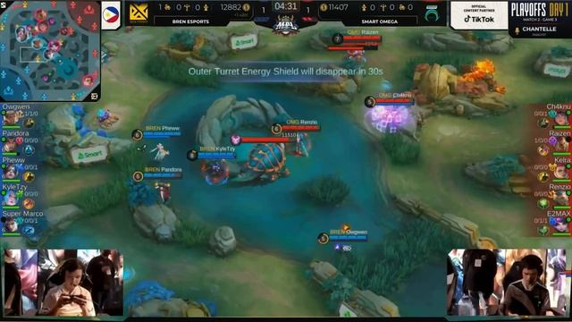 MPL-PH S10 PLAYOFFS DAY 1 BREN VS OMG GAME 3 смотреть онлайн