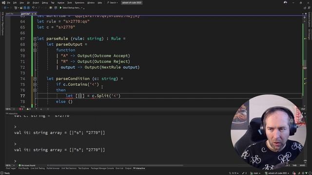 🎄 Advent Of Code 2023 In F# - Day 19 PART 1⭐