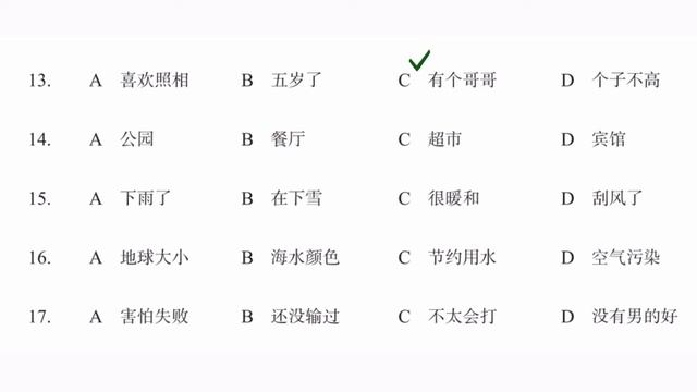 Hsk 4 Workbook Lesson 17 With Answers
