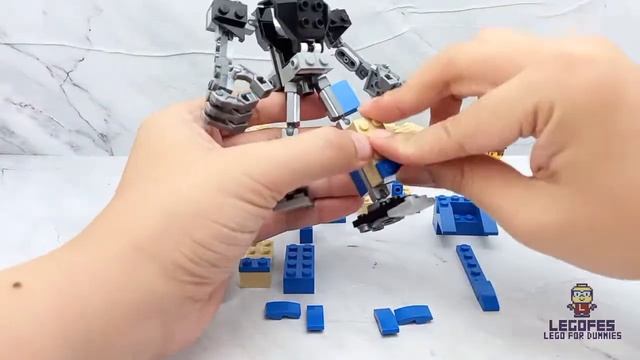 LEGO POKEMON MECH - Pokedex 139 Omastar (Tutorial Build & Armor Robot Mode) смотреть онлайн