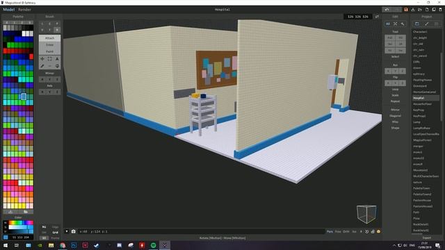 Haunted Hospital Voxel Art Model for Indie Mini Horror Game смотреть онлайн
