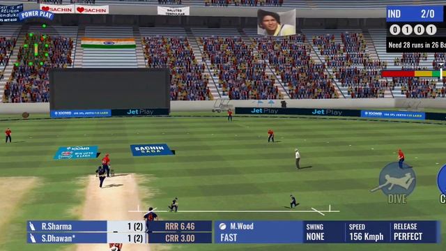 Sachin Saga Cricket India vs England T20 (Hard Mode) - Sachin Saga Gameplay смотреть онлайн