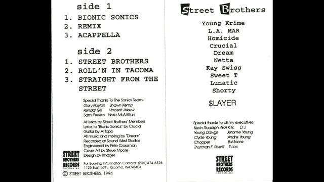 Street Brothers - Bionic Sonics (1994 Tacoma,WA) смотреть онлайн