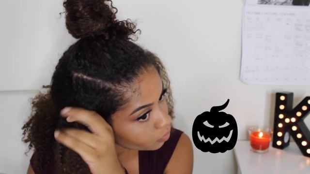 Curly Hairstyle With A Twist! | Half Up Half Down 🎀 смотреть онлайн