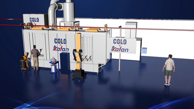 Compact Automatic Powder Coating Line Design смотреть онлайн