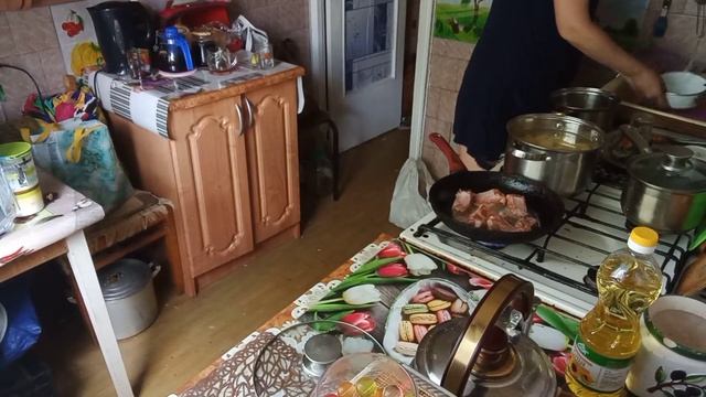 ❤️🥰🏠 Семейный влог. Пересаживаем цветок. Тушенная картошка с ребрышками. смотреть онлайн