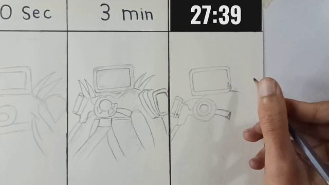 Drawing Titan Tv Man in 30 sec, 3 min, 30 min | Skibidi Toilet смотреть онлайн