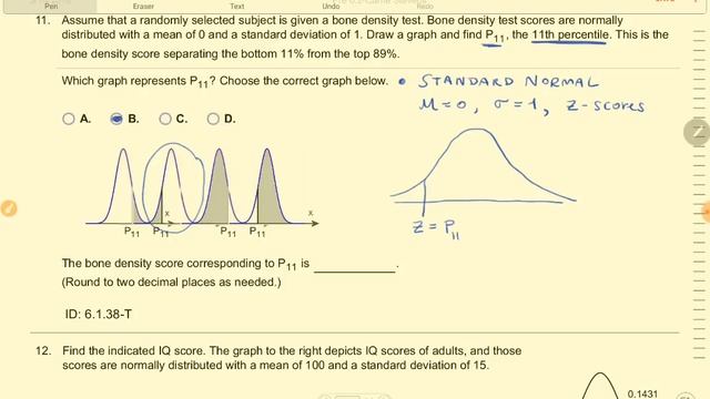 The Standard Normal Distribution: Find a Percentile смотреть онлайн