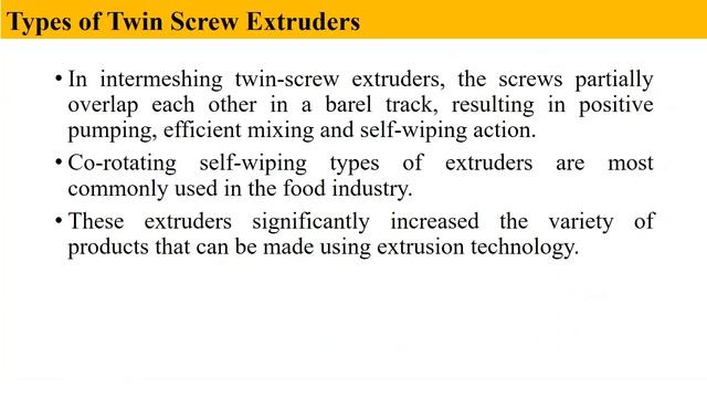 Lecture-10: Twin screw extruder смотреть онлайн
