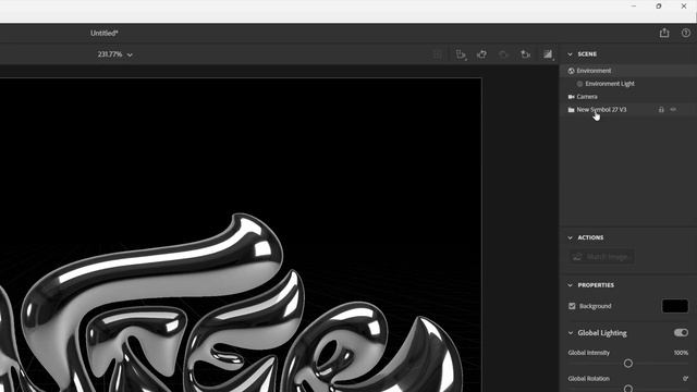 How to Make 3D Chrome Text Effect in Illustrator and Adobe Dimension смотреть онлайн
