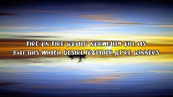 Sam Smith - Fire On Fire (Lyrics Video)