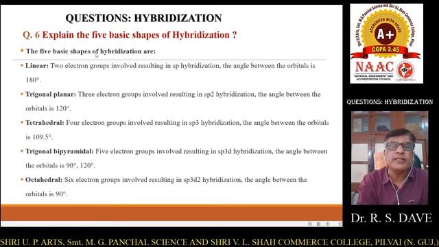 Short Questions (In English) : Hybridisation смотреть онлайн