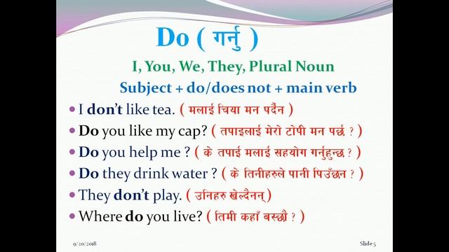 Do, Does, Did को सही प्रयोग | How to Use Do, Does & Did in English - Learn English Grammar in Nepal смотреть онлайн