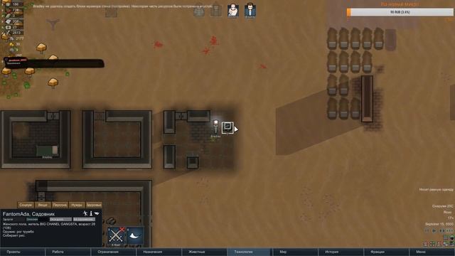 RimWorld Alpha 17 Богатый исследователь часть 2, Ренди Случай-Хардкор Vs EXPO в пустыни (Steam)