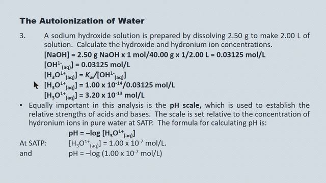 L 4 The Autoionization of Water смотреть онлайн