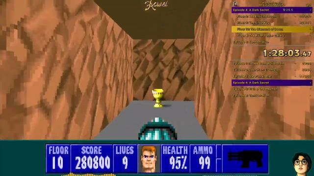 Wolfenstein 3D ► All Episodes ► 100% Speedrun ► 2:55:47 смотреть онлайн