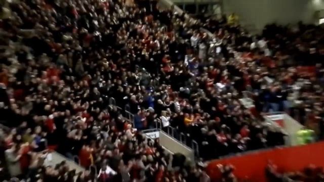 29/12/12 Manchester United - West Brom 2-0 Robin van Persie goal 90' recorded from Stretford End смотреть онлайн