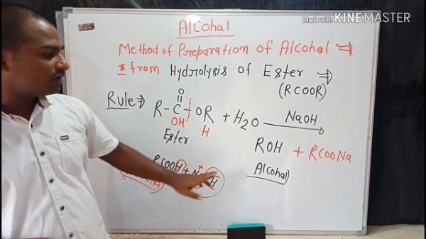 Alcohol -11, Hydrolysis of esters, neet chemistry, iit Jee, organic chemistry, surendra Kumar