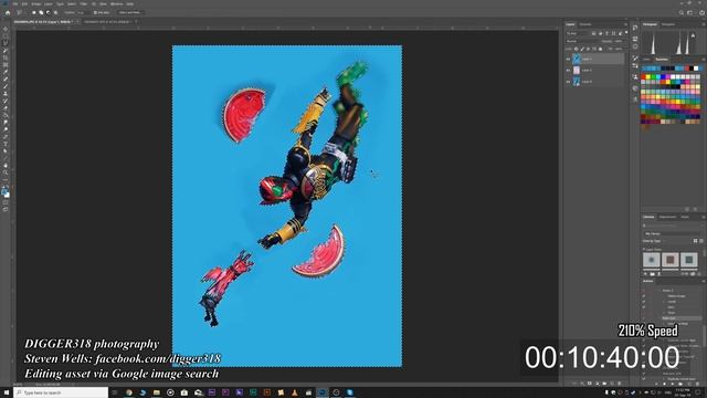 S H Figuarts Kamen Rider OOO TaToBa Shinkocchou Seihou Photoshop Time Lapse 4K смотреть онлайн