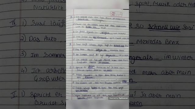 12th German Question Bank Solutions Grammar Q5) H Komparation