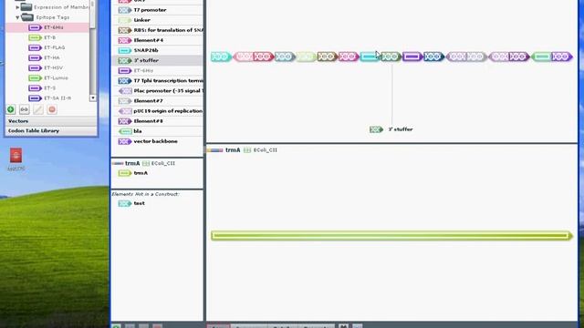 Gene Designer 2 demo. Click-and-drag, icon vs sequence view etc смотреть онлайн