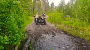 По грязи на мотоциклах Урал Днепр и одиночках эндуро