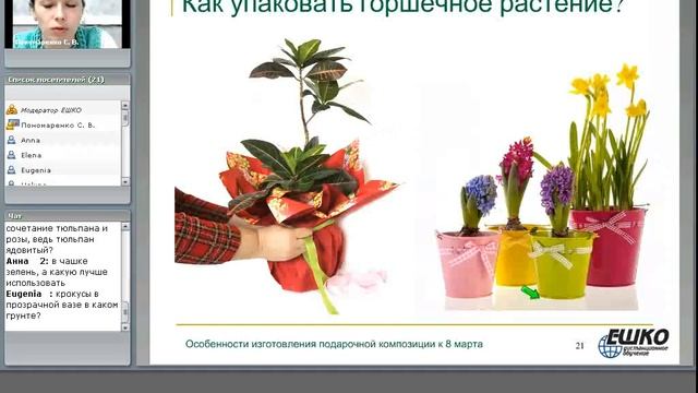 Особенности изготовления подарочной композиции к 8 марта... смотреть онлайн