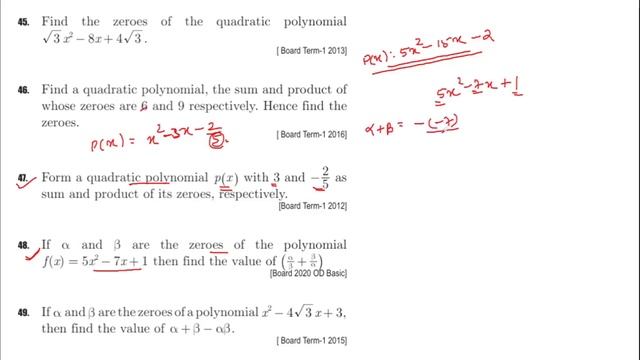 Polynomial-3 (short questions) #boardexam #10boardexam #10boards #cbseclass10 #cbse #cbseboard смотреть онлайн