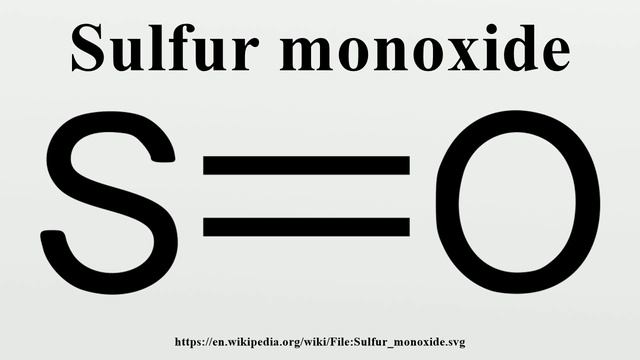 Sulfur monoxide смотреть онлайн