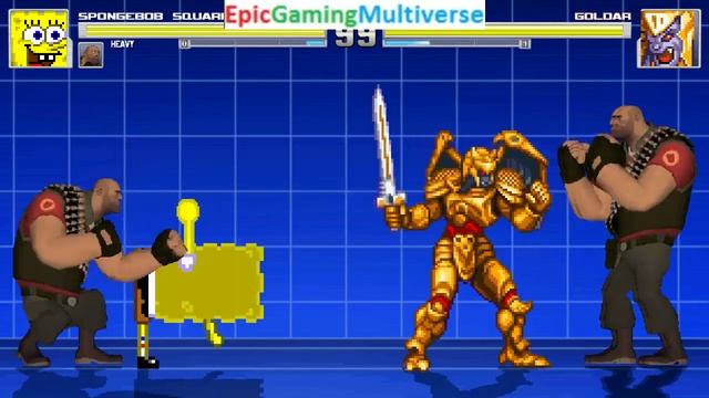 Team Fortress 2 Characters (The Heavies) And SpongeBob VS Goldar In A MUGEN Match / Battle / Fight смотреть онлайн