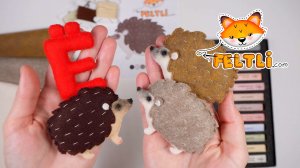 Мастер-класс Ёжик из фетра своими руками / DIY Felt Hedgehog / Азбука из фетра