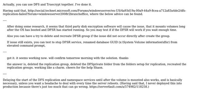 DFS Synchronization between truecrypt mounted volumes? (2 Solutions!!) смотреть онлайн