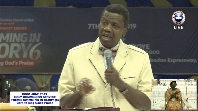 RCCG JUNE 2019 HOLY COMMUNION SERVICE || SWIMMING IN GLORY (6) смотреть онлайн