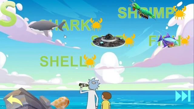 RickyReading Part 2 Digraph SH🤓Game for young learners 🎓 смотреть онлайн