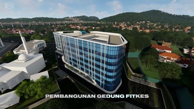 PEKERJAAN STRIPING AREA PLAZA REKTORAT, PROGRESS MINGGU KE-77