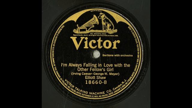 “I’m Always Falling in Love with the Other Fellow’s Girl” (Caeser-Meyer) by Elliott Shaw 1920 смотреть онлайн