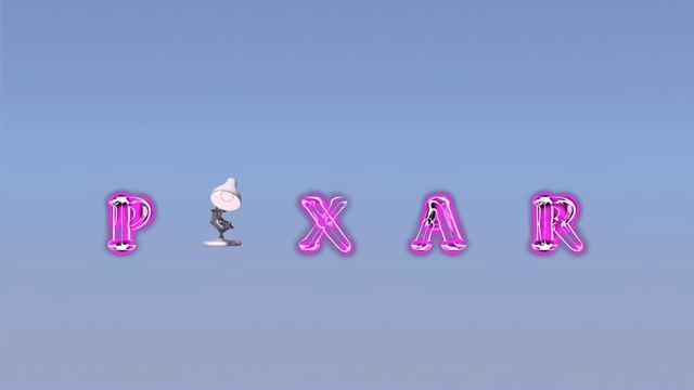 Pixar Lamp Luxo Logo Spoof Neon PIXAR Logo