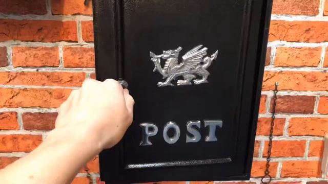 “Viserion” Bright Chrome Welsh Dragon Wall Mounted Post Box смотреть онлайн