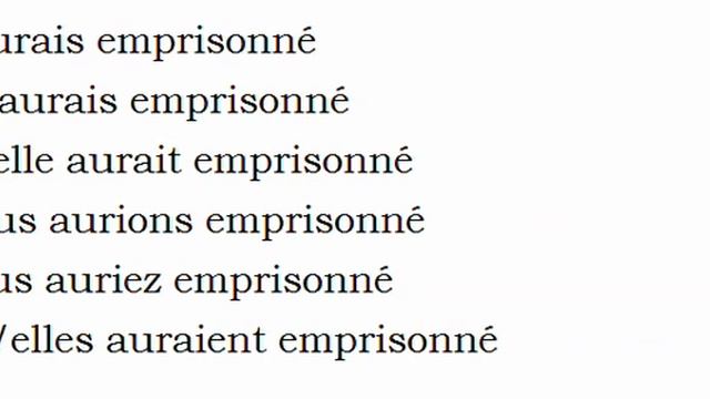 Изучение французского языка = Спряжение глаголов = Emprisonner смотреть онлайн