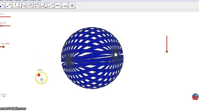 3D Cone to 3D Sphere (geogebra4.25 in html) смотреть онлайн