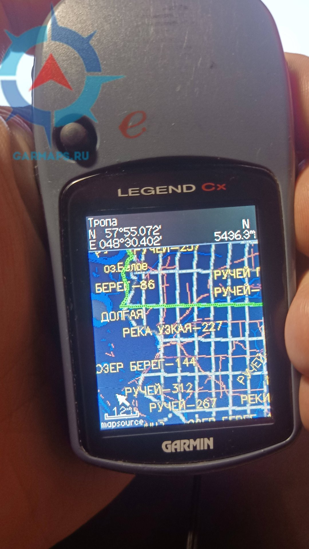 Квартальная сетка для Garmin Legend Cx смотреть онлайн