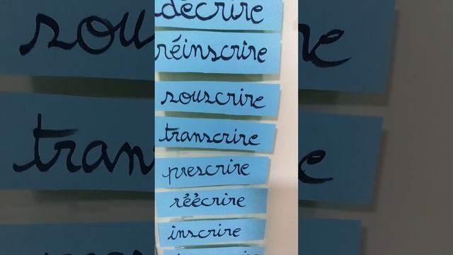 les verbes qui se conjuguent comme écrire. смотреть онлайн