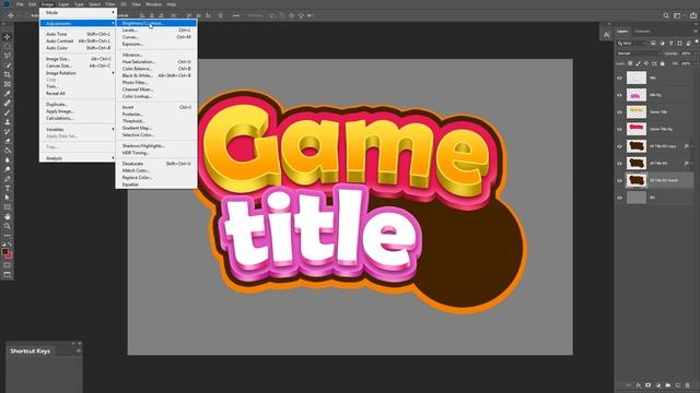Как создать название игры  Photoshop Tutorial