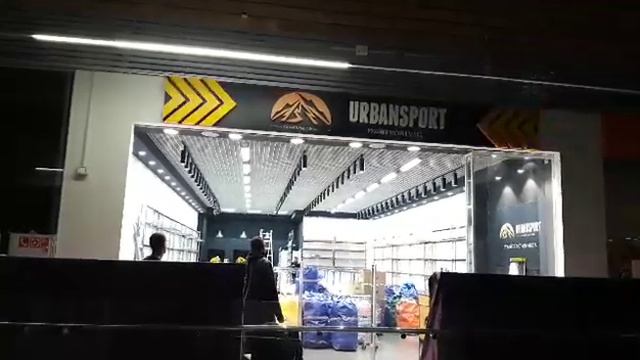 Вывеска с динамикой для магазина URBANSPORT смотреть онлайн