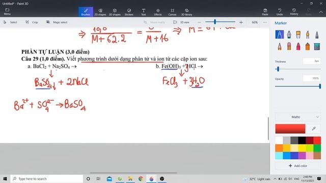 Hóa 11. Chữa đề giữa kì 1 hóa 11 (Đề 2) смотреть онлайн