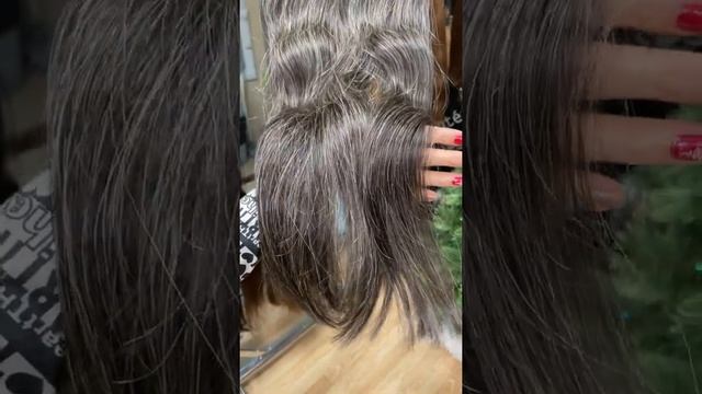 Queen 8A #Natural grey екстеншъни за коса на треса DIVERSO HAIR смотреть онлайн