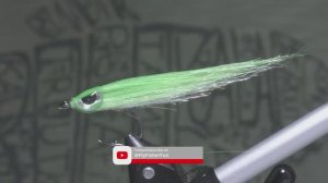 Как сделать нахлыстовую мушку стример Streamer Bait Chartreuse для ловли жереха и судака