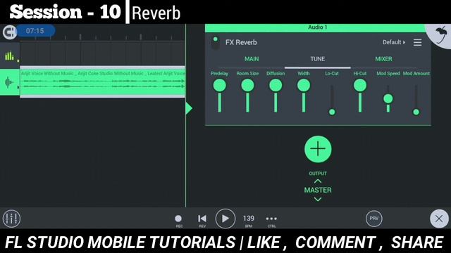FL Studio Mobile Tutorials | Session-10 | Reverb | रीवर्ब कैसे यूज़ करें । смотреть онлайн